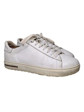 Birkenstock Bend White Leather Low-Top Lace-Up Sneakers Sz L9-M7